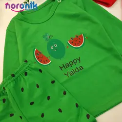 ست بلوز و شلوار هپی یلدا سبزست بلوز شلوار هپی یلدا نوزادی تا سه سال