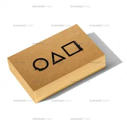 طرح لایه باز کارت ویزیت بازی مرکب Squid Game
