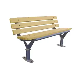 نیمکت پارکی کد TS-1373 - تفریح سازان