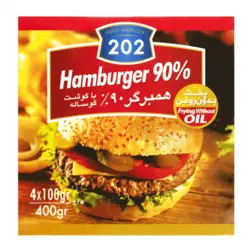 202 همبرگر %90 گوشت 400 گرم