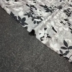 مخمل طوسی برگ مشکی 39541 | پارچه عاقبتی