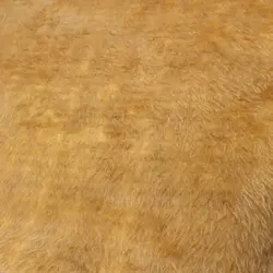 خز پرز کوتاه خردلی تیره