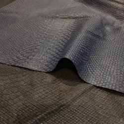 چرم کروکودیل سرمه ای