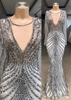 کریستال دوزی خاکستری