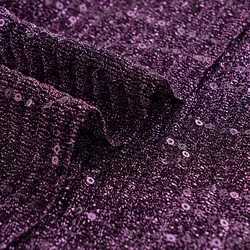 لمه پلیسه پولک بنفش