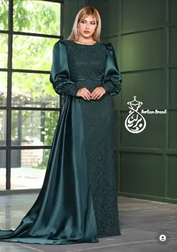 ساتن آمریکایی سبز تیره