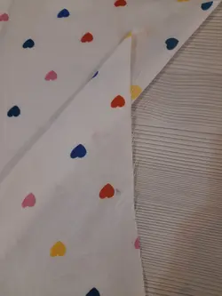 ملحفه خارجی طرح قلب ریز