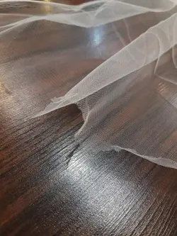 تور لباسی عرض ۳ سفید یخچالی