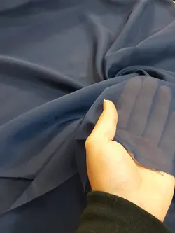 پرده حریر سرمه ای