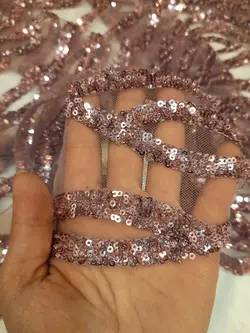 کریستال پولک سکه ای گلبهی