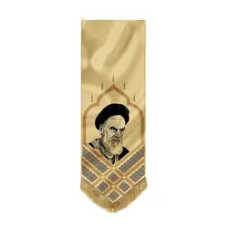 بیرق تمثال امام خمینی طرح چفیه مخمل - خانه ماهد