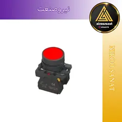 شستی استپ فلزی قرمز NSC - فروش تجهیزات اتوماسیون و برق صنعتی و ابزرآلات دقیق و سنسور