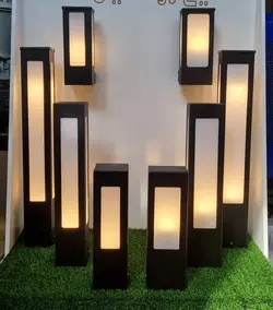 چراغ پایه پارکی مدرن مربع - فروشگاه اینترنتی لوازم روشنایی آتیلالایت