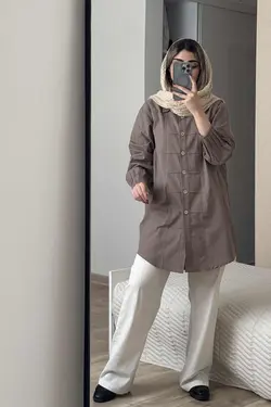 مانتو ترلان سبز یشمی