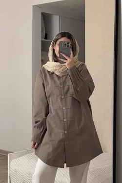 مانتو ترلان سبز یشمی