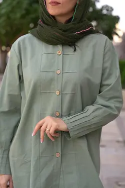 مانتو ترلان سبز یشمی