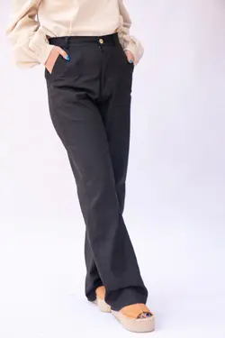 شلوار آوا لینن مشکی