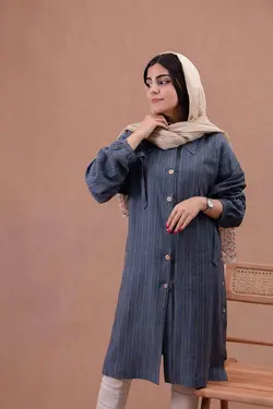 مانتو نهال سورمه ای