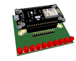 پروژه وب سرور 10 کانال با NodeMCU