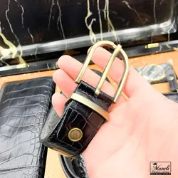 ست هدیه ای لوکس چرمی مردانه – کیف ، جاکارتی، کمربند + فندک