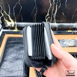 ست هدیه ای لوکس چرمی مردانه – کیف ، جاکارتی، کمربند + فندک