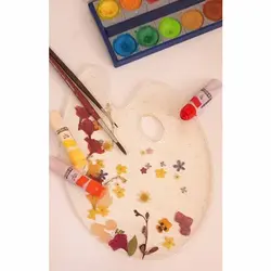 پالت رزيني زمینه شفاف - طرح گل