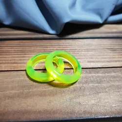 حلقه رزینی ساده زرد فسفری