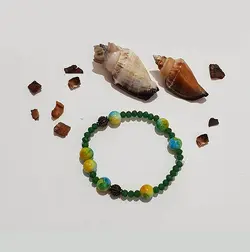 دستبند مهره ای ریز طرح 1-5