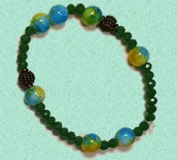 دستبند مهره ای ریز طرح 1-5