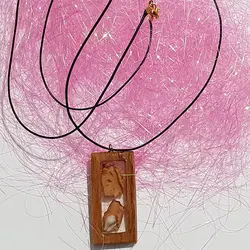 پلاک چوبی -رزین مدل برگ و صدف