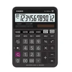 ماشین حساب کاسیو DJ-120D PLUS (تکی و عمده) - فروشگاه اینترنتی با زنده رود