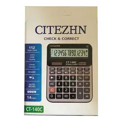 ماشین حساب سیتیژن مدل CT-140C (تکی و عمده) - فروشگاه اینترنتی با زنده رود