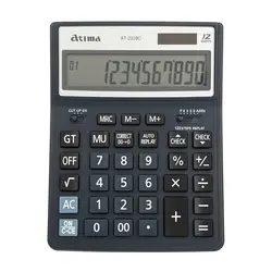 ماشین حساب آتیما مدل AT-2239C (تکی و عمده) - فروشگاه اینترنتی با زنده رود