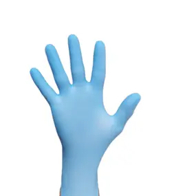 دستکش نیتریل آبی ای وان گلاب مالزی 100 عددی