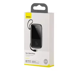 پاوربانک ۱۰۰۰۰ میلی‌آمپر 22.5 واتی بیسوس مدل Baseus Qpow PPQD2 به‌همراه کابل USB-C
