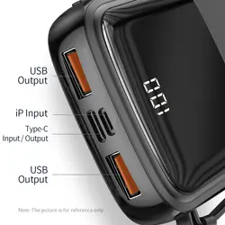 پاوربانک ۱۰۰۰۰ میلی‌آمپر 22.5 واتی بیسوس مدل Baseus Qpow PPQD2 به‌همراه کابل USB-C