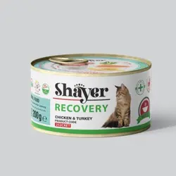 کنسرو ریکاوری گربه شایر پته مرغ و بوقلمون 300 گرمی Shayer