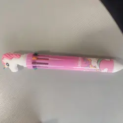 ست فانتزی خودکار 10 رنگ و مدادتراش یونیکورن