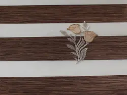 پرده زبرا مدل گلدوزی IPK 8442-Z V-04