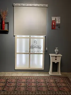 پرده شید بلک اوت طوسی M-22