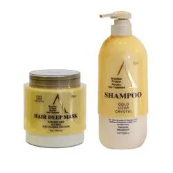 شامپو و ماسک مو گلد لیزار برزیلی (GOLD LIZAR)