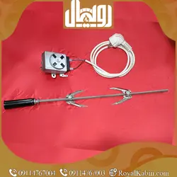 موتور جوجه گردان تنور گازی به همراه سیخ و کابل - تنور گازی رویال کابین
