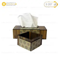 ست استند لوازم ارایش چوبی کد S207 - یومارت