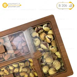 جعبه پذیرایی چوبی ترنج کد B206 - یومارت