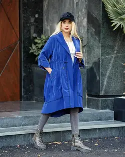 کاپشن زنانه چرم سیلیکونی کد 53kalamashop