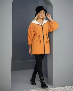 کاپشن زنانه چرم سیلیکونی کد 54kalamashop