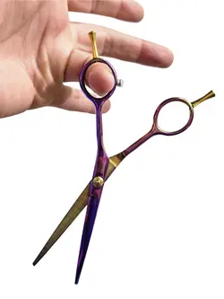 قیچی اصلاح مو حرفه ای برند جگوار مدل دورنگ