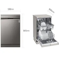 ماشین ظرفشویی ال جی نقره ای 14 نفره مدل DFB512FW
