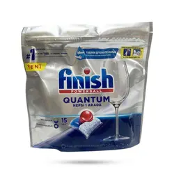قرص ماشین ظرفشویی فینیش Finish کوانتوم بسته 15 عددی