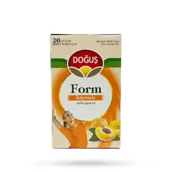 دمنوش لاغری زردآلو دوغوش مدل form تعداد 20 عددی